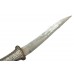 Dagger Knife Steel Blade Silver Wire Work two side horse face Handle sheath
